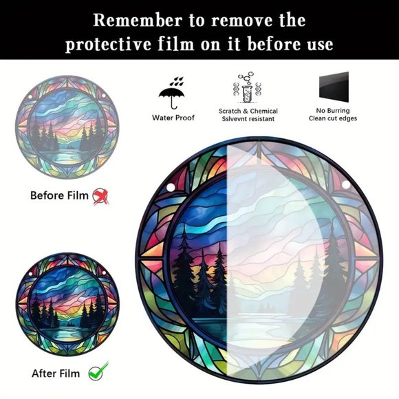 Hummingbird Suncatcher Bird Hanging Colorful In/Outdoor Window Art Wall Deco NEW - Picture 2 of 2